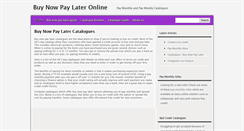 Desktop Screenshot of buynowpaylateronline.co.uk
