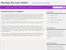 Tablet Screenshot of buynowpaylateronline.co.uk